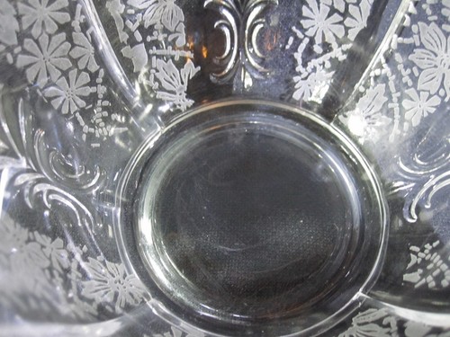 Fostoria Baroque Gold Lace Etch Mayonnaise Bowl - Picture 4 of 6