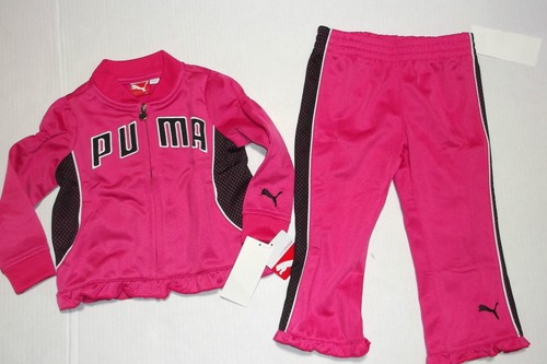 PUMA BEBÉ NIÑA 2 PIEZAS JERSEY CONJUNTO MANGA LARGA Y PANTALÓN 18 MOS NUEVO CON ETIQUETAS - Imagen 3 de 5