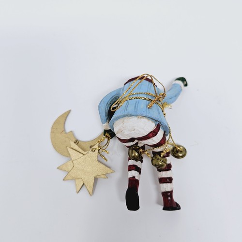 Santa Stars And Moon Christmas Ornament  - Picture 2 of 2