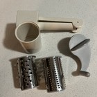 PAMPERED CHEF #1275 Deluxe Rotary Cheese Grater Set 2 Blades