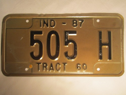 (Auswahl) Kennzeichen Traktor Anhänger 1987 Indiana 500 H 502 503 515 etc [Z221] - Bild 3 von 8