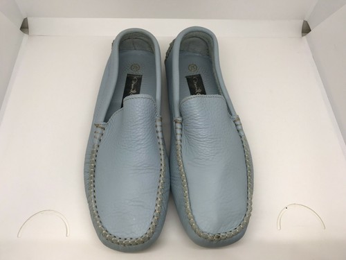 DAVID AARON Light Blue Loafers Made in Spain Women's Size 7 1/2 - Picture 3 of 7