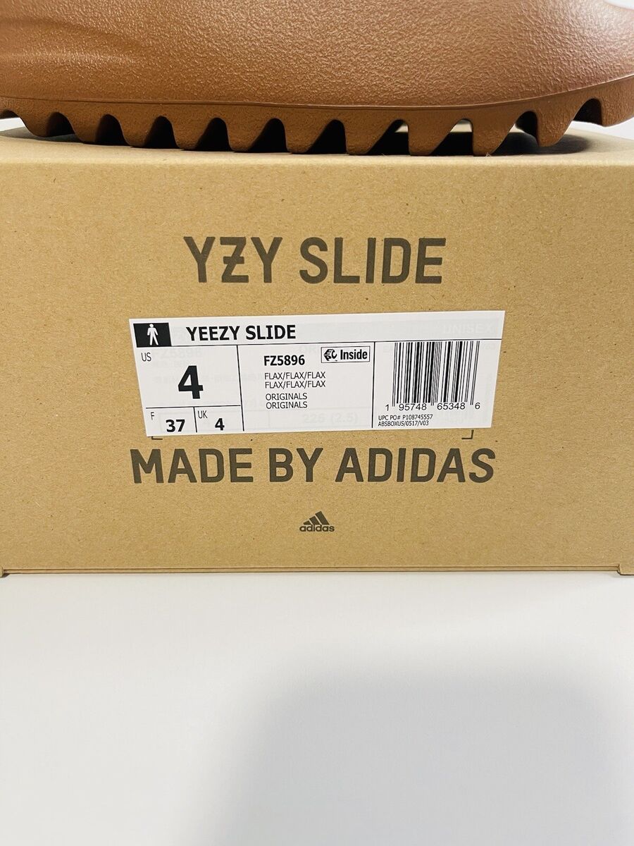 Adidas Yeezy Slide Flax FZ5896 Men's Size 4 BRAND NEW | eBay