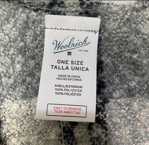 Woolrich Women's NWT Blanket Wrap Shawl Cape Poncho Plaid One Size. - Picture 6 of 12