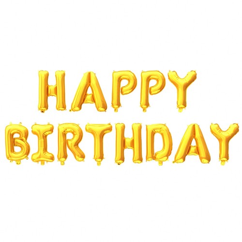 Happy Birthday Balloons Foil Letter Balloon Banner Bunting Party Self Inflating - Picture 13 of 21