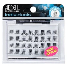 ARDELL Duralash Eyelashes Trio Individual Flare Lashes Knotted Trios Flares Long