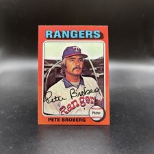 1975 Topps Mini Baseball Card #542 Pete Broberg Texas Rangers 
