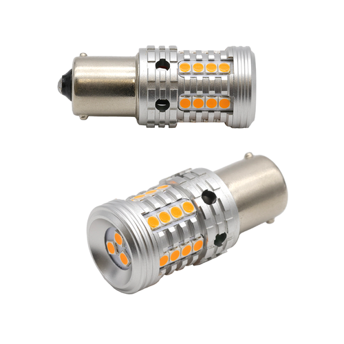 Syneticusa BAU15S x 2 CANbus Error Free Amber Turn Signal Parking LED Lights - Picture 4 of 8