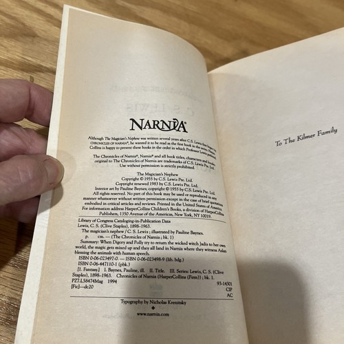 Complete Set 1-7 CHRONICLES OF NARNIA Books C.S. Lewis 1994 - Picture 5 of 17