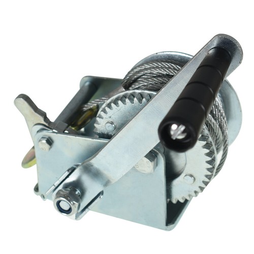 New Heavy Duty Hand Winch 800lbs W/ 26FT Wire Rope & Hook For Trailer Boat & ATV - Picture 9 of 16
