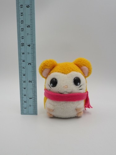 Muñeca de peluche Hamtaro B1407 hámster pashmina 3,5" Japón - Imagen 2 de 7