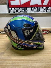 Icon Airframe Pro Warbird Blue Helmet Size Large