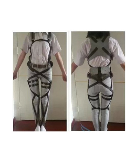Attack on Titan Cosplay Harness Belts Set Shingeki No Kyojin Adjustable Belts - Picture 12 of 14