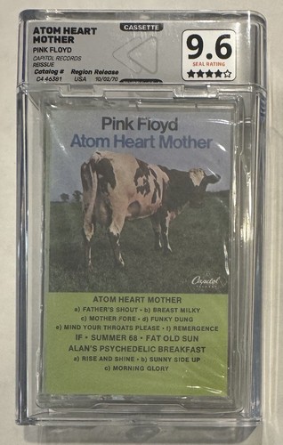 PINK FLOYD Atom Heart Mother Rare 1986 Cassette 🔥 REWIND 9.6 (4/5 Seal) Capital - Picture 2 of 6