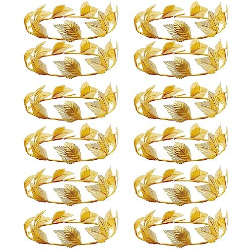 Laurel Crown,12Pcs Headpiece Gold Leaf,Roman Head Wreath Leaf Crown,Headband - Picture 7 of 8