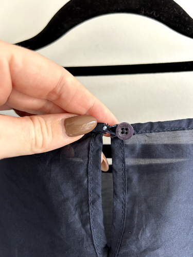 White Label Noba Navy Blue Silk Dress Size 3 (au 14) Mini Party Cocktail Sequins - Picture 8 of 8