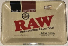 Brand New RAW Metal Rolling Tray Ash Tray 7 Inch X 5 Inch Limited Edition RARE