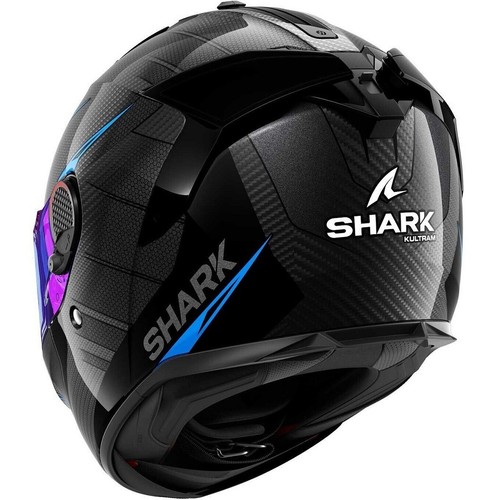 CASCO MOTO INTEGRALE CARBONIO SHARK SPARTAN GT PRO CARBON KULTRAM BLACK BLU TG S - Picture 2 of 3