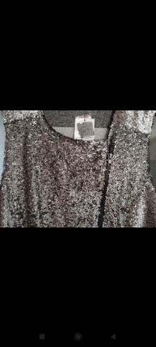 Gilet colore argento con paillettes Tezenis donna - Foto 7 di 12