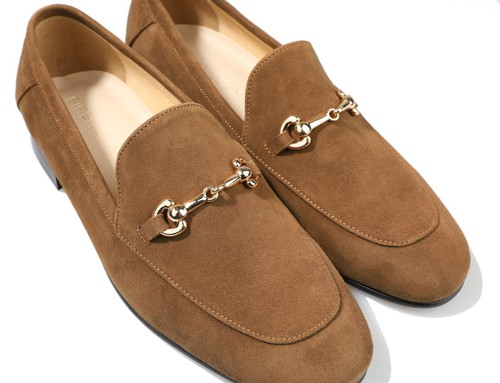 Firenze Atelier Herren Handarbeit braun Wildleder Pferd Bit Halbschuhe Slipper Halbschuhe - Bild 3 von 19