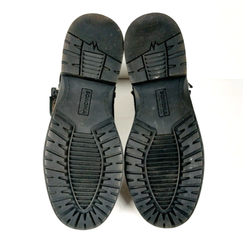 Stivaletti Sonoma Cecelia neri fibbia zip laterale solette rivitalizzate donna 9,5 M - Foto 8 di 8