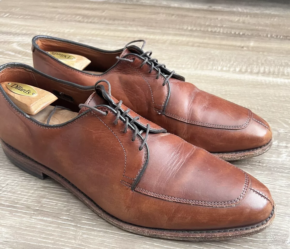 Allen Edmonds Delray Blucher Dress Shoe Walnut Brown 395 Retail Size Mens 12 C