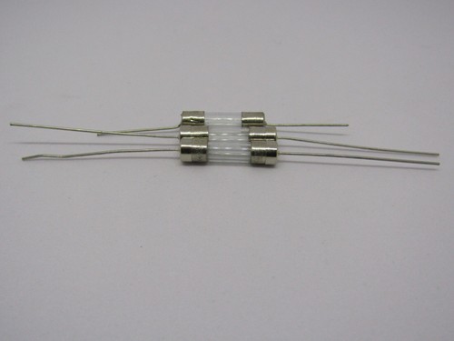 Foot lead GLASS fuse 4A Slow & F4A Fast Blow T4AL250V T4000mA 5x20mm Axial amp - Picture 9 of 22