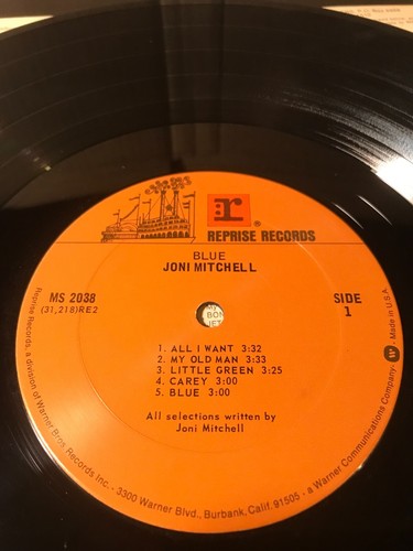 Joni Mitchell - Blue LP 1971 Pressing Vinyl Record Album Reprise MS 2038 - Picture 6 of 7