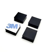 1/2" Square Stick on Feet 3/16" Thick Non Slip Pads 3M Rubber Bumpers Pack of 24