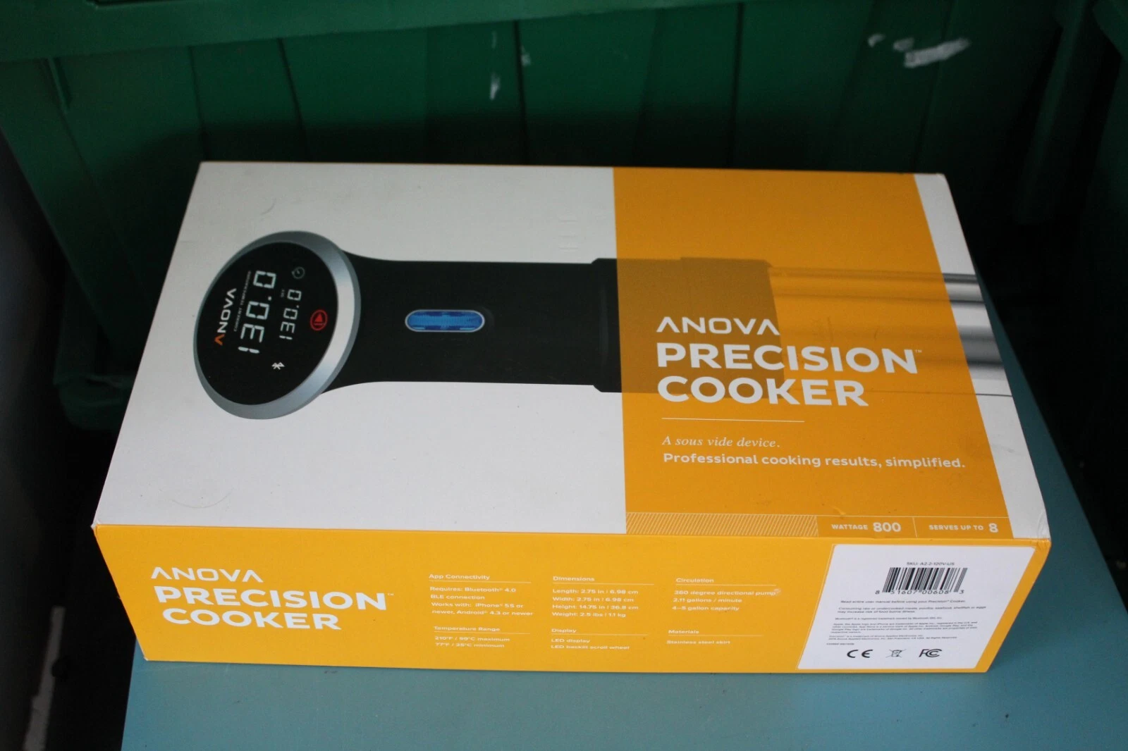 ANOVA SOUS VIDE IMMERSION PRECISION COOKER BLUETOOTH A2.2-120V-US NEW
Opens in a new window or tab