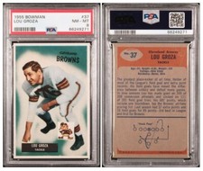 1955 Bowman Lou Groza #37 PSA 8 NMMT