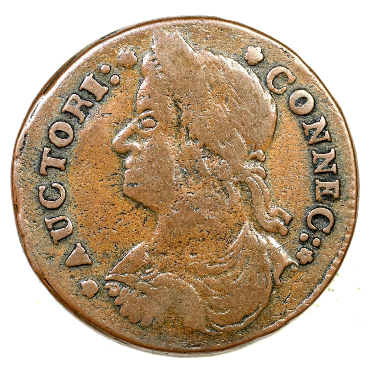 1787 M 33.32-Z.13 R-1 Draped Bust Left Connecticut Colonial Copper