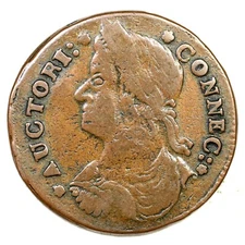 1787 M 33.32-Z.13 R-1 Draped Bust Left Connecticut Colonial Copper Coin