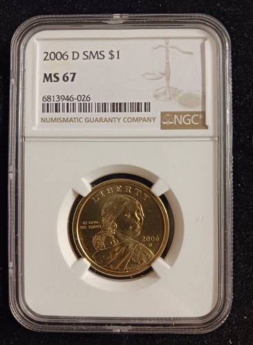 2006 (D) SMS NGC MS 67 Sacagawea Dollar Coin - Picture 5 of 16