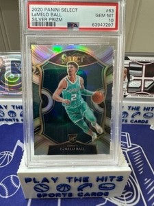 2020-21 Panini Select - Concourse LaMelo Ball #63 Silver Prizm (RC) PSA 10