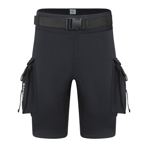 3mm Scuba Diving Shorts with Pockets Unisex Wetsuit Cargo Shorts D-Ring Buckle - Picture 19 of 27