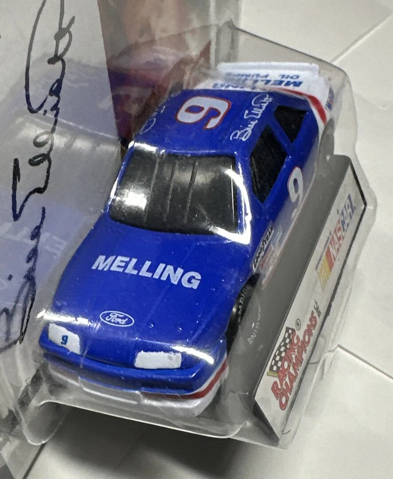 Racing Champions 9 Bill Elliott Mobil 1 Racing Melling Oil Collectors Series Novo - Imagem 4 de 4