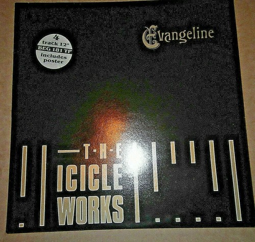 The Icicle Works ‎– Evangeline [12" Single] 1987 - Picture 1 of 4