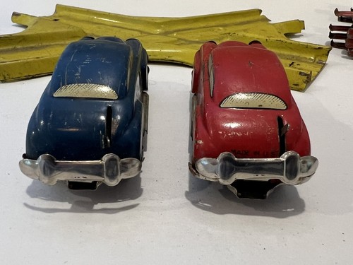 RARE 1940's DISTLER Wind-Up Car Set w Working cars, US Zone Germany Original Box - Picture 11 of 12