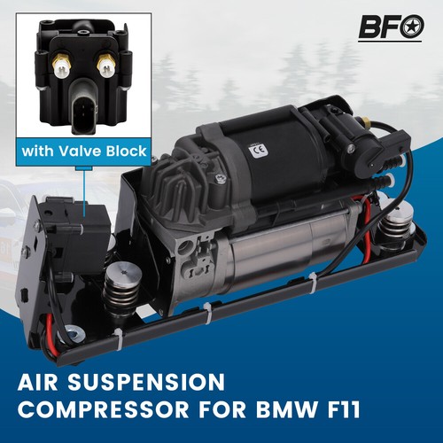 COMPRESSORE SOSPENSIONI PNEUMATICHE + VALVOLA + STAFFA for BMW 5 7 F01 F07 F11 - Imagen 5 de 12