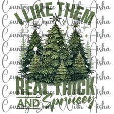 Sublimation Transfer Thick and Sprucy Christmas Ready To Press Heat Transfer