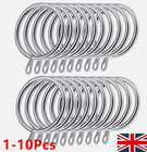 Curtain Rings 38mm Heavy duty Metal Hanging Hooks For Curtains Rods Pole Voile