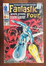 Fantastic Four #72 FN/VF Silver Surfer- Watcher Appearances 1968 Jack Kirby Art