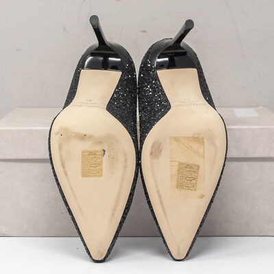 JIMMY CHOO ブラック メッシュ ハイヒール　romy 100 JIMMY CHOO ブラック メッシュ ハイヒール romy 100 Black Suede