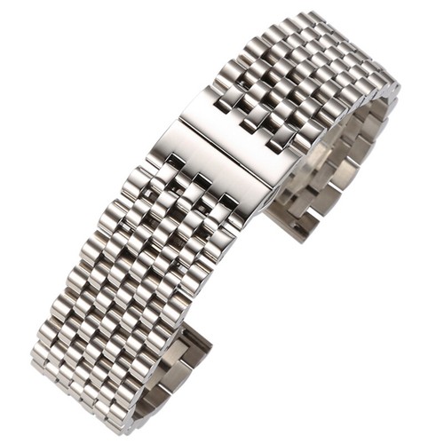 20mm 22mm Polishing Or Brushing Solid Watch Band Strap Stainless Steel Bracelet - Picture 11 of 17