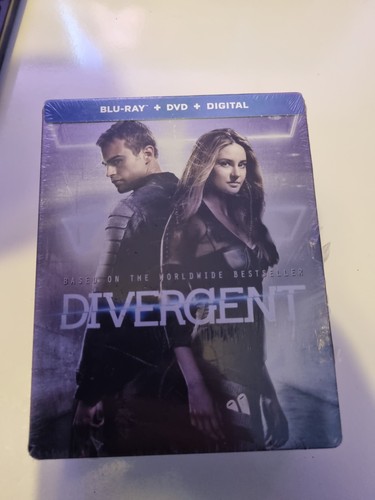 Divergent, Limited Edition Steelbook Blu-Ray + DVD NEW sealed region a - Picture 1 of 2