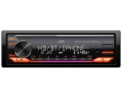 2021 - JVC - KD-X480BHS | Single DIN Shallow Chassis Digital Receiver - Picture 2 of 3