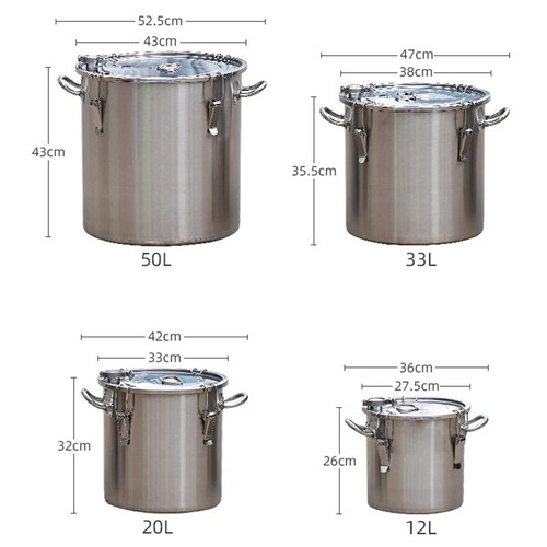 304 Stainless Steel Fermentation Barrel Brewing Equipment & Food Storage - Picture 5 of 27