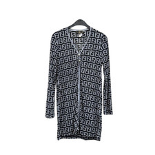 Vintage 1990s Fendi Women  s Monogram Light Cardigan Viscosa/Rayon