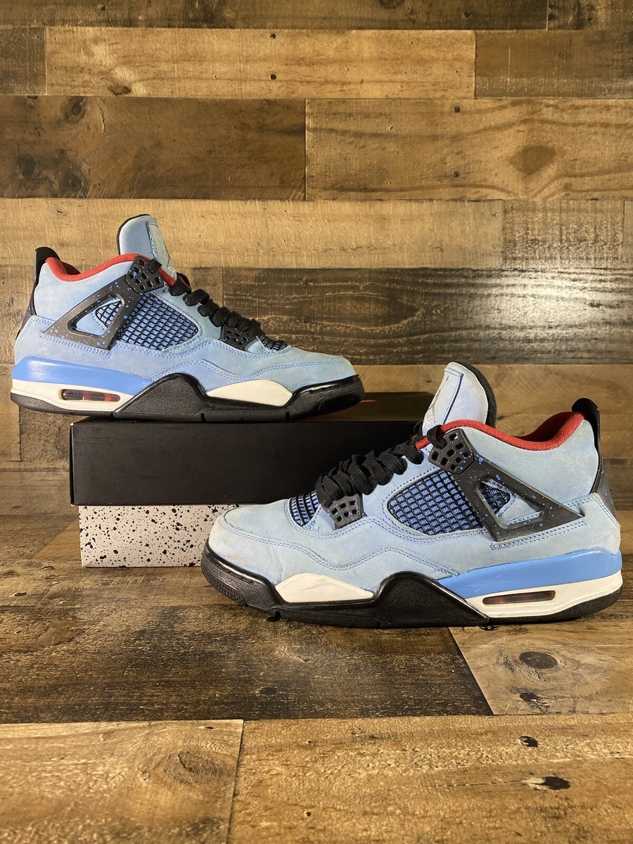 Travis Scott x Air Jordan 4 Cactus Jack Size 10 Mens Blue Red Nike